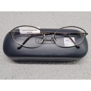 Safilo Titanium 562 Elasta Eyeglass Frames Bronze 54-18-135 Optical Glasses K1X